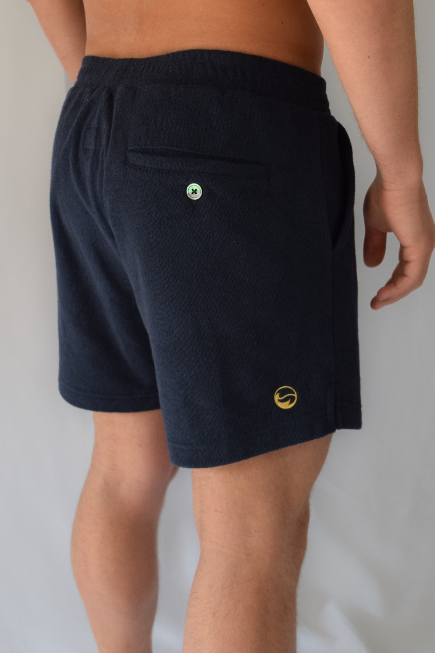 Navy Toweling Terry Unisex Short