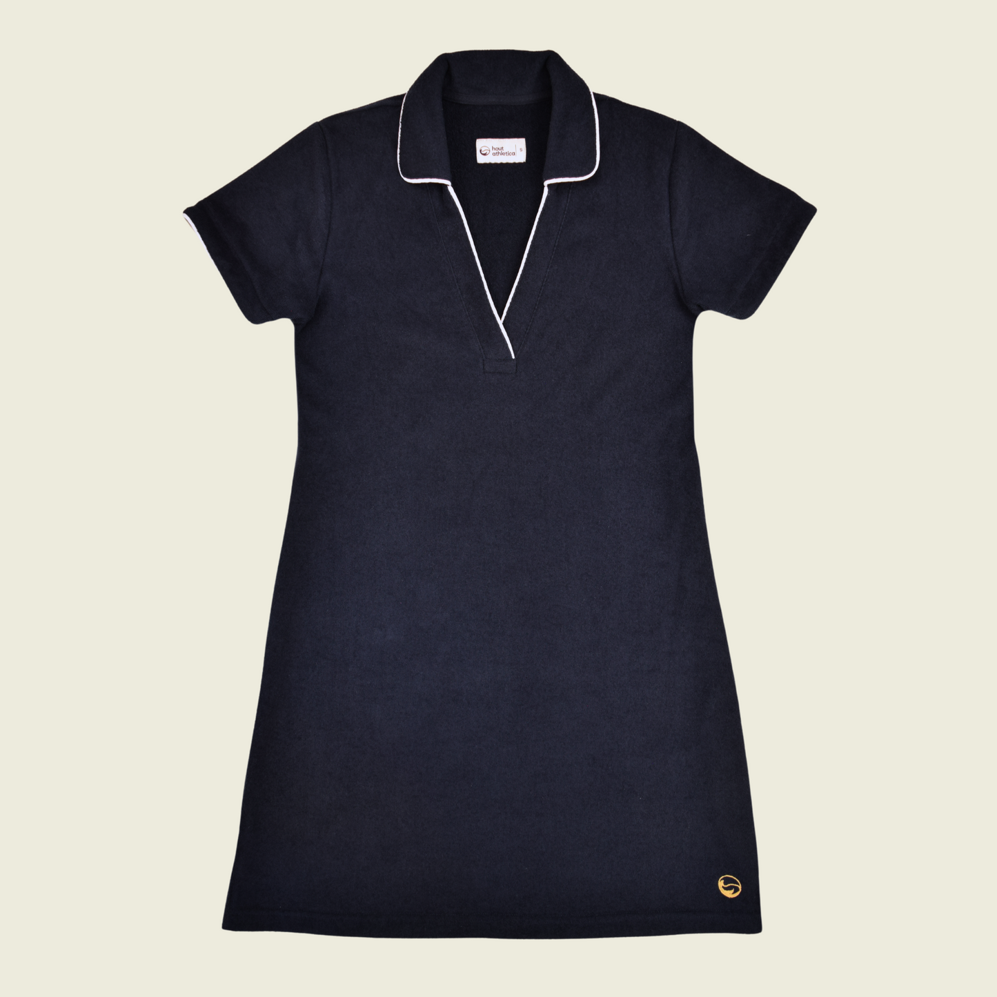 Navy Terry Cloth Polo Dress
