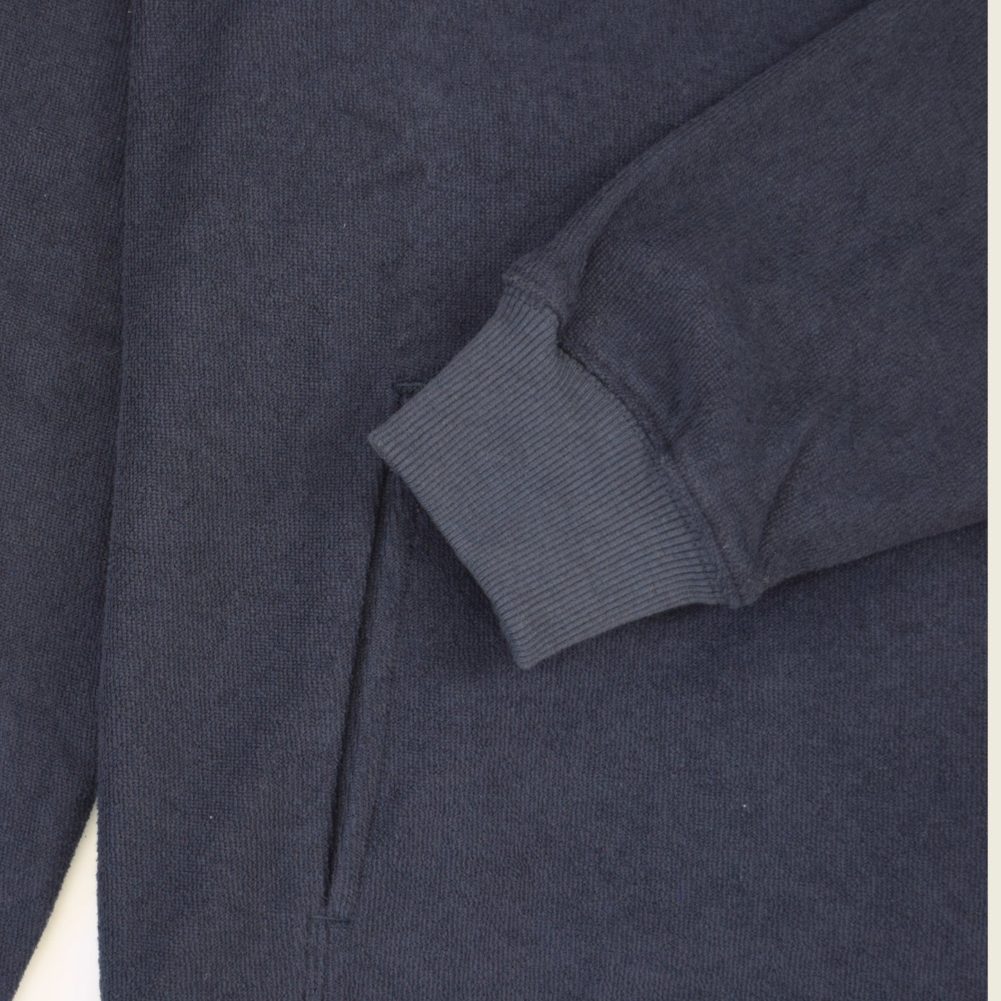 Navy Terry Unisex Hoodie