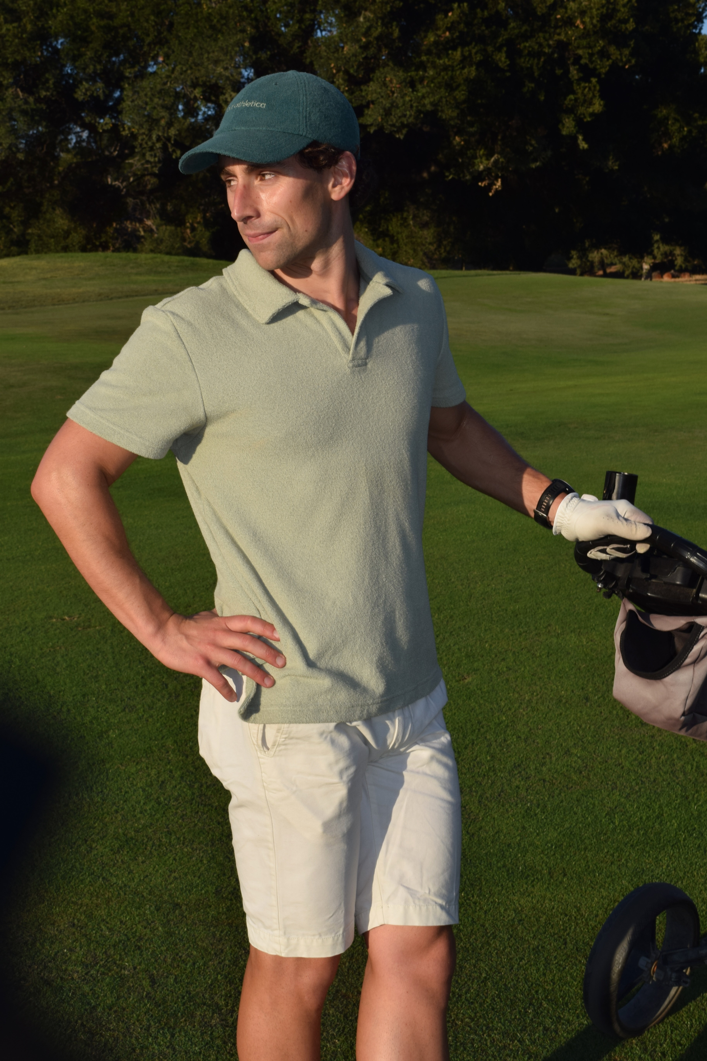 Sage Toweling Terry Polo