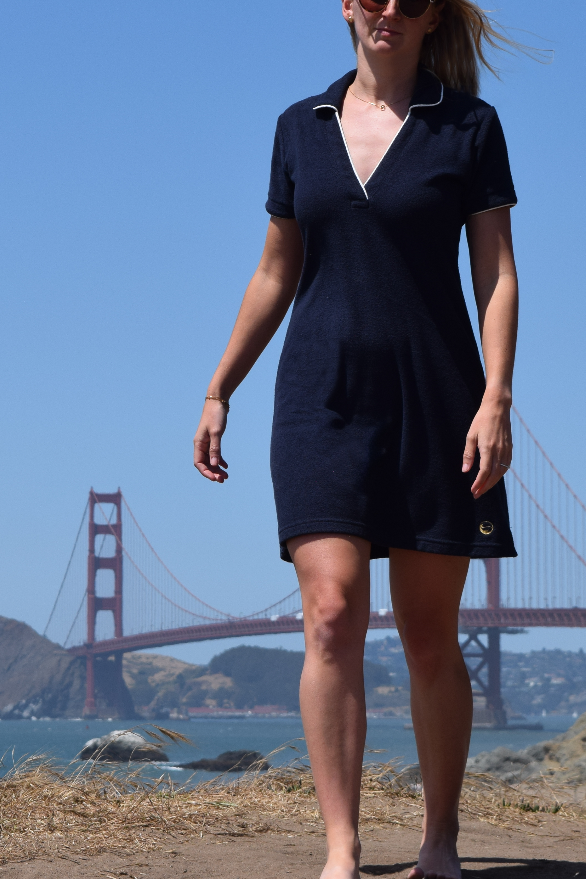 polo navy blue dress Women's Club Polo Dress